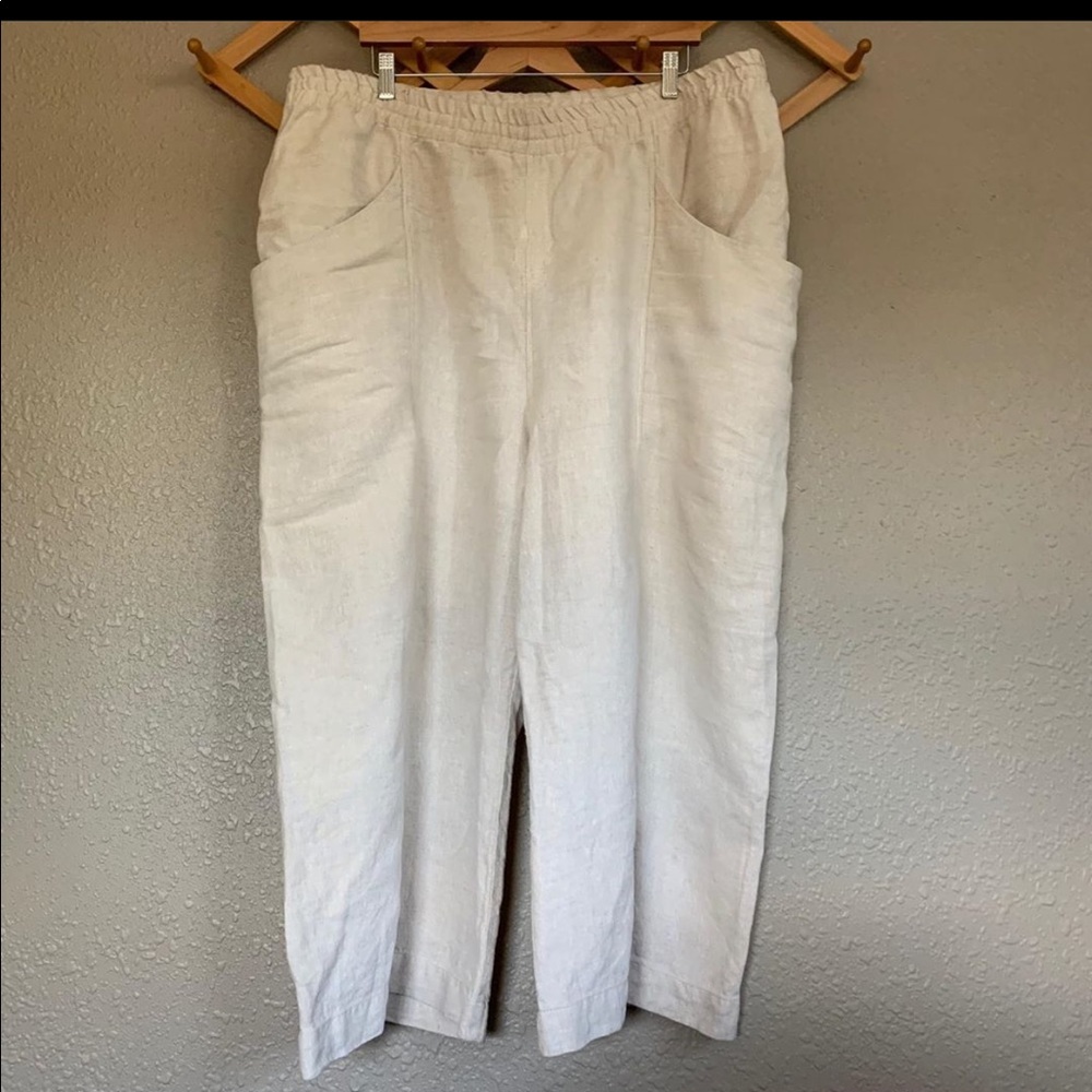 Elizabeth Suzann Clyde culottes flax linen plus 22